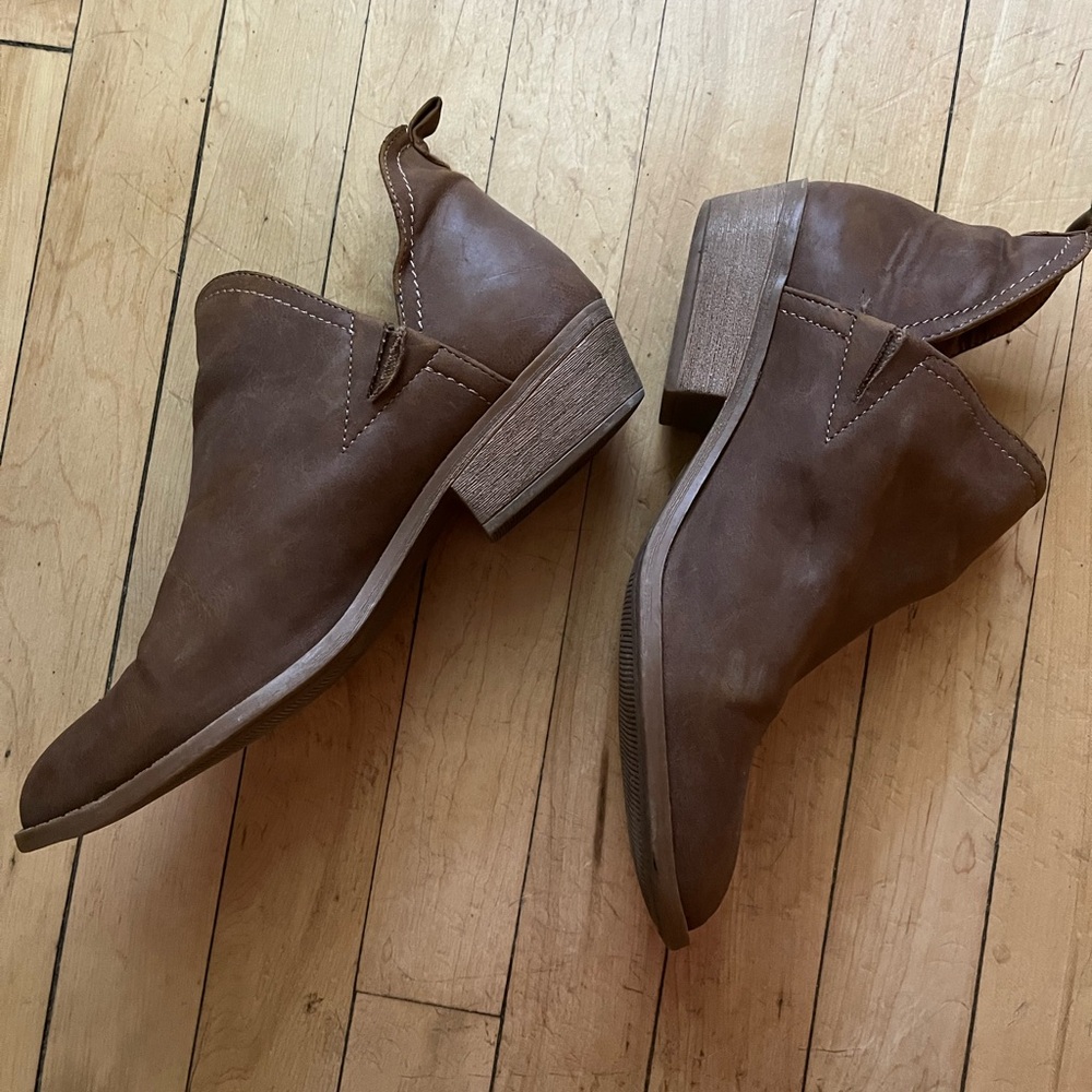 Brown booties